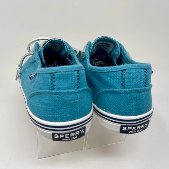 Sperry Lounge 2 Top-Sider Linen Comfort Style Sneakers Womens 9 Blue :: K.4.5 - Picture 5 of 13